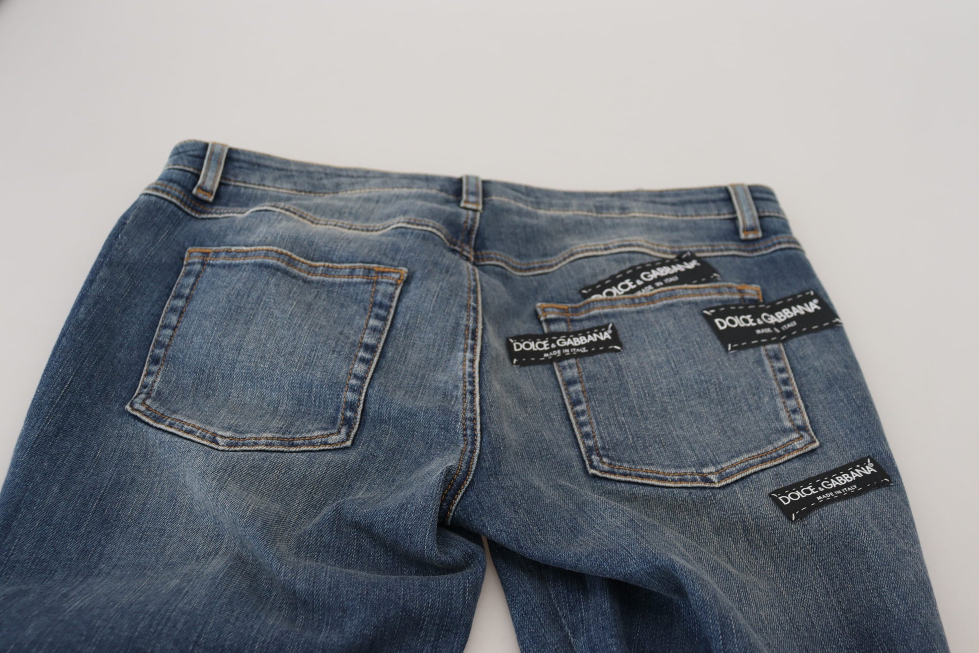 Dolce & Gabbana Blue Skinny Jeans for Women additional view
