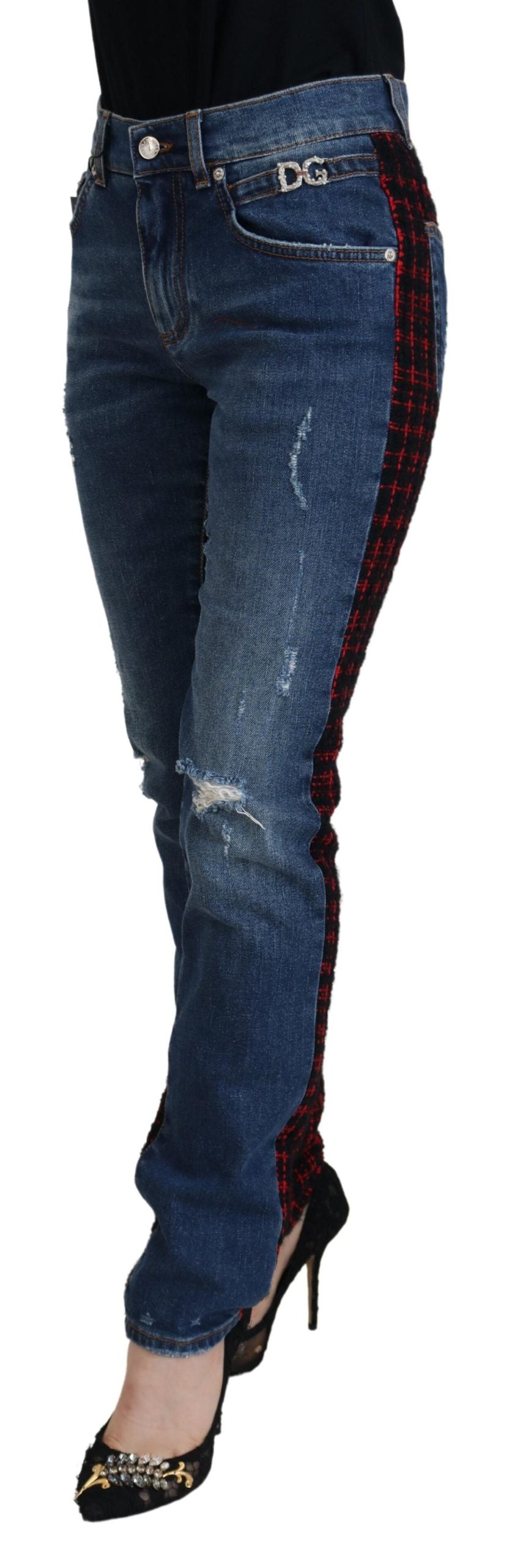 Dolce & Gabbana Blue Skinny Jeans for Women alternate view