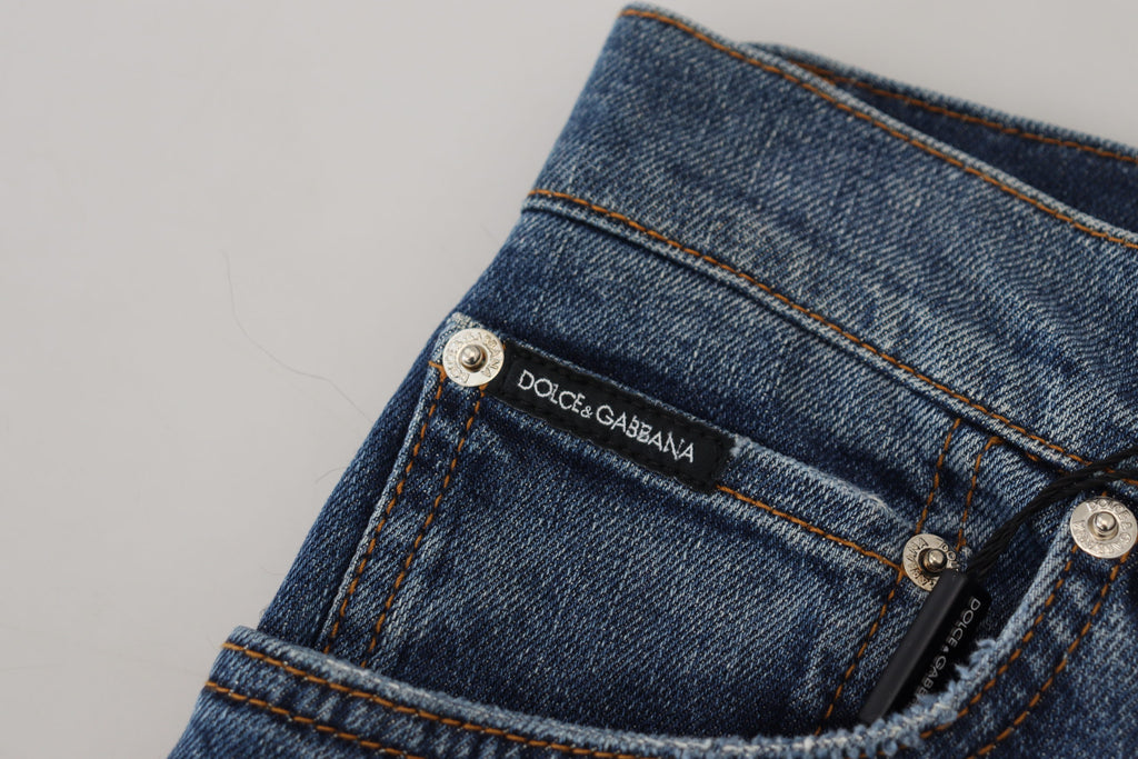 Dolce & Gabbana Blue Skinny Jeans for Women additional view
