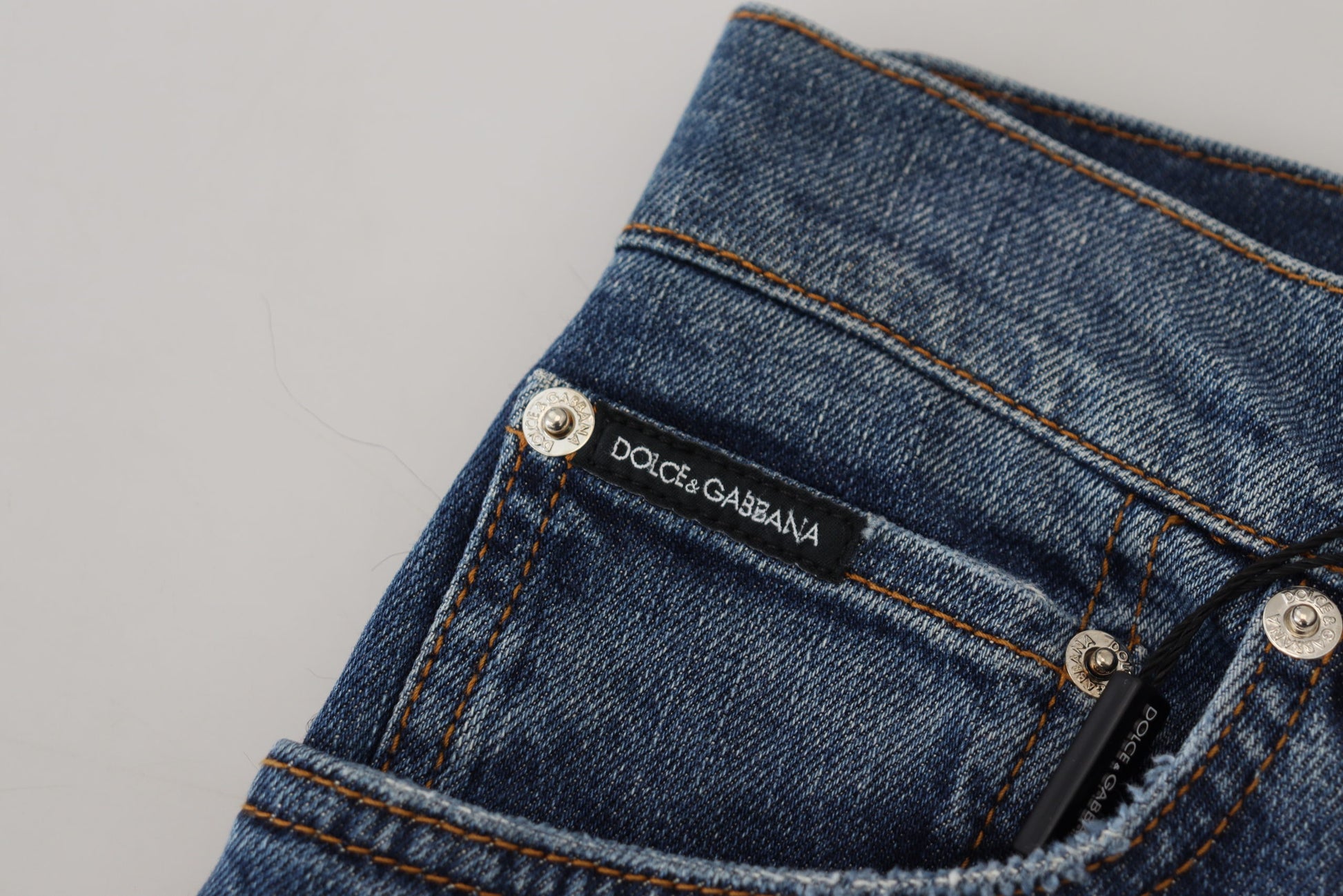 Dolce & Gabbana Blue Skinny Jeans for Women additional view