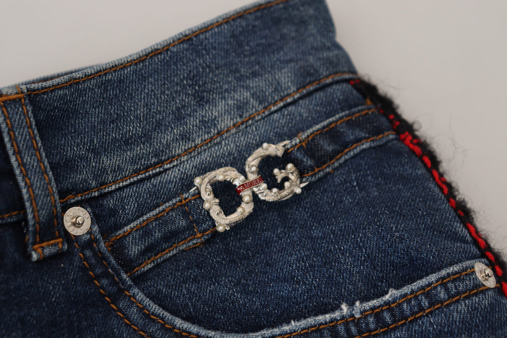 Dolce & Gabbana Blue Skinny Jeans for Women additional view
