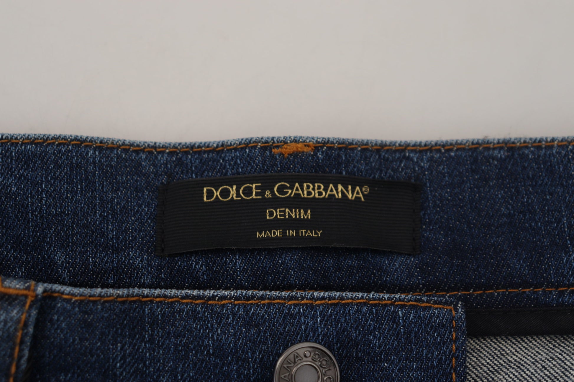 Dolce & Gabbana Jean Slim En Dentelle Florale Noire