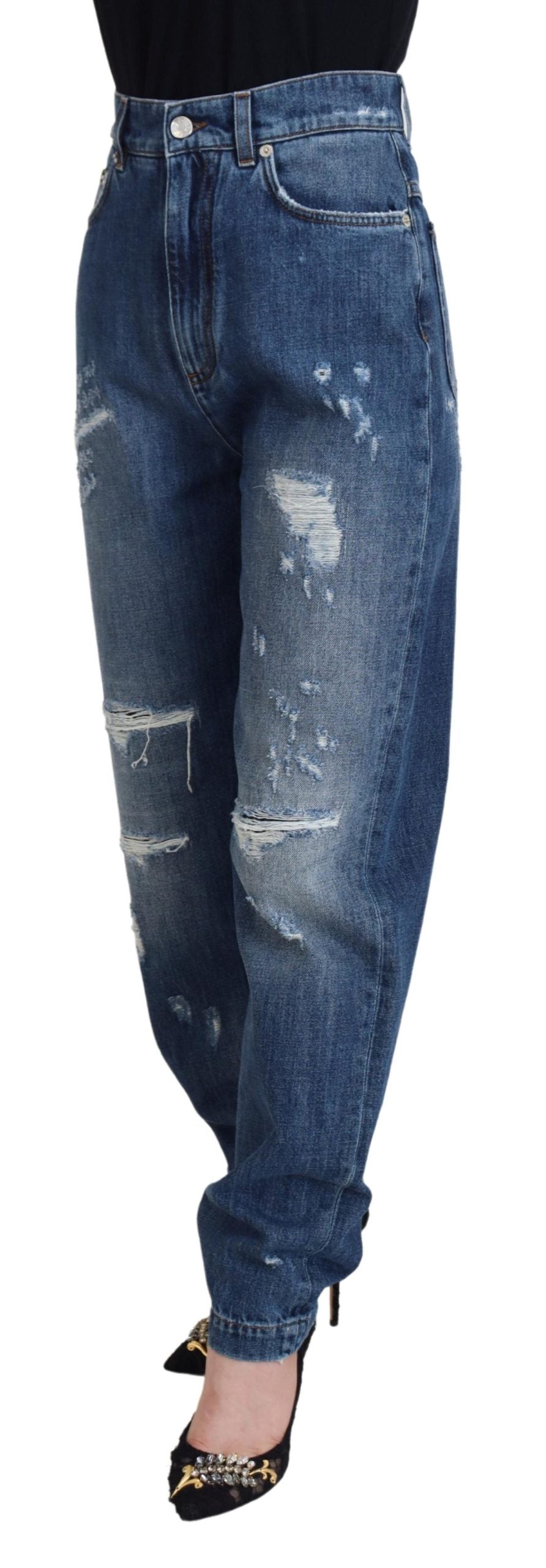 Dolce & Gabbana Blue Tapered Jeans for Women alternate view