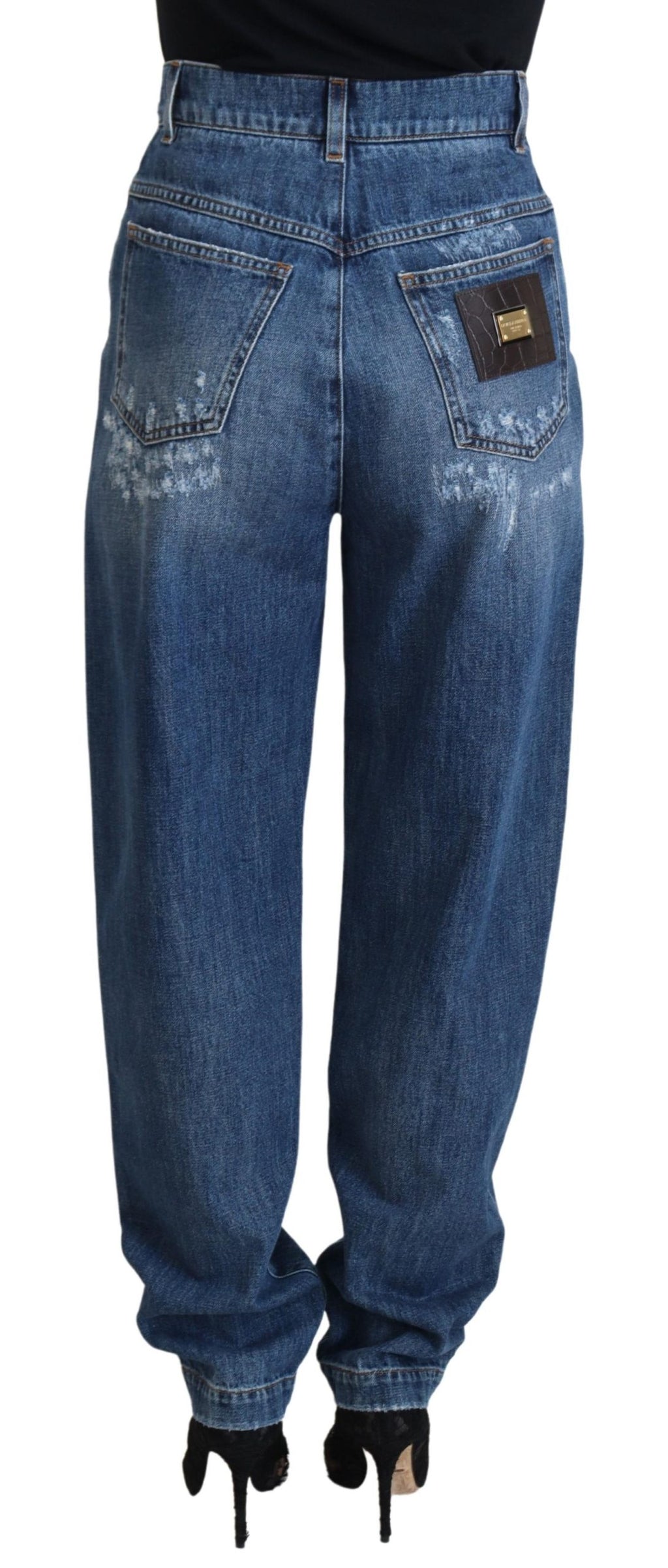 Dolce & Gabbana Blue Tapered Jeans for Women detail view