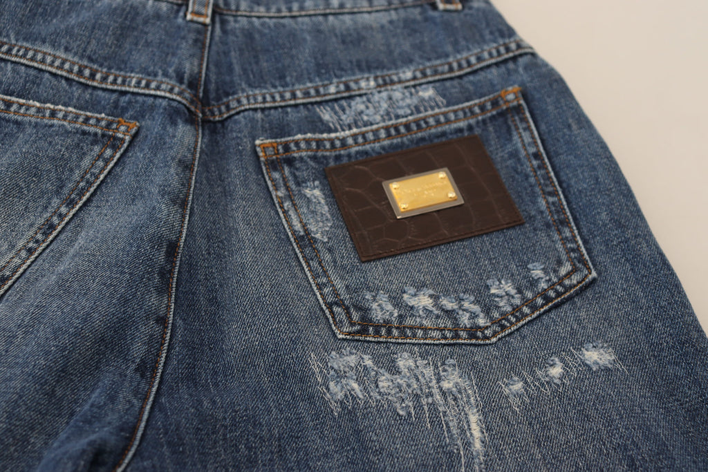 Dolce & Gabbana Blue Tapered Jeans for Women additional view