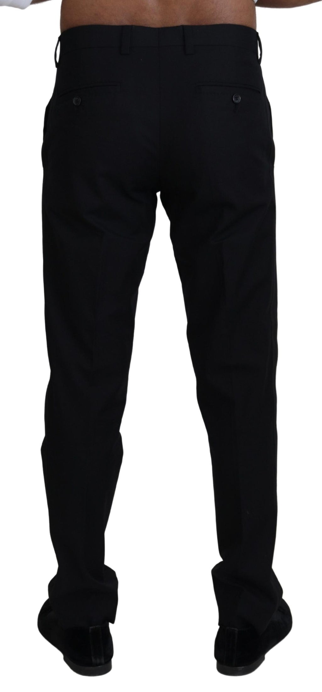 Dolce & Gabbana Black Chino Pants for Men detail view