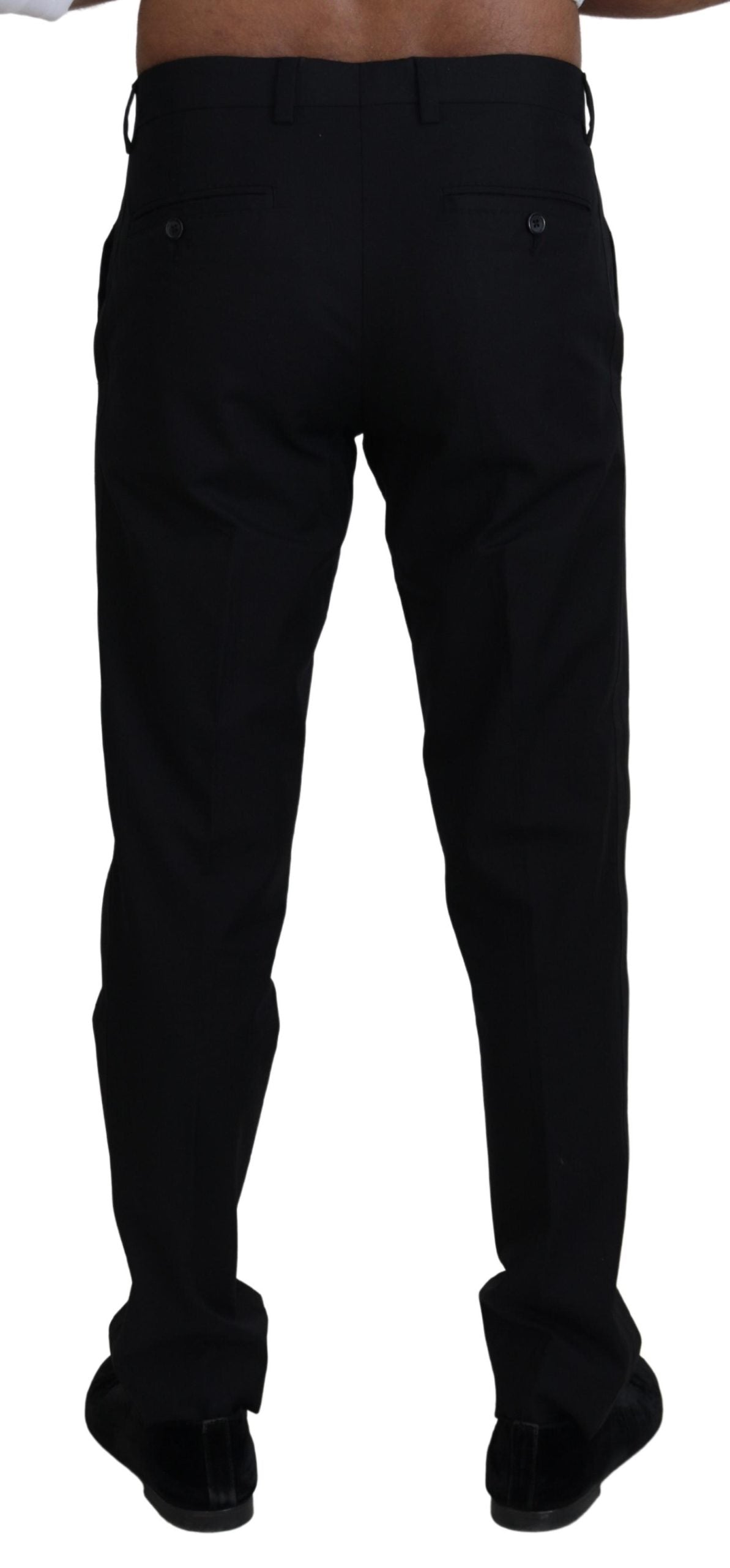 Dolce & Gabbana Black Chino Pants for Men detail view