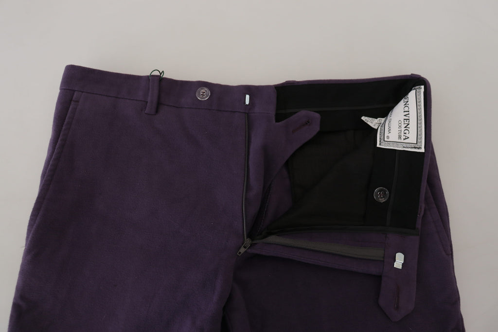 BENCIVENGA Purple Casual Pants for Men side view