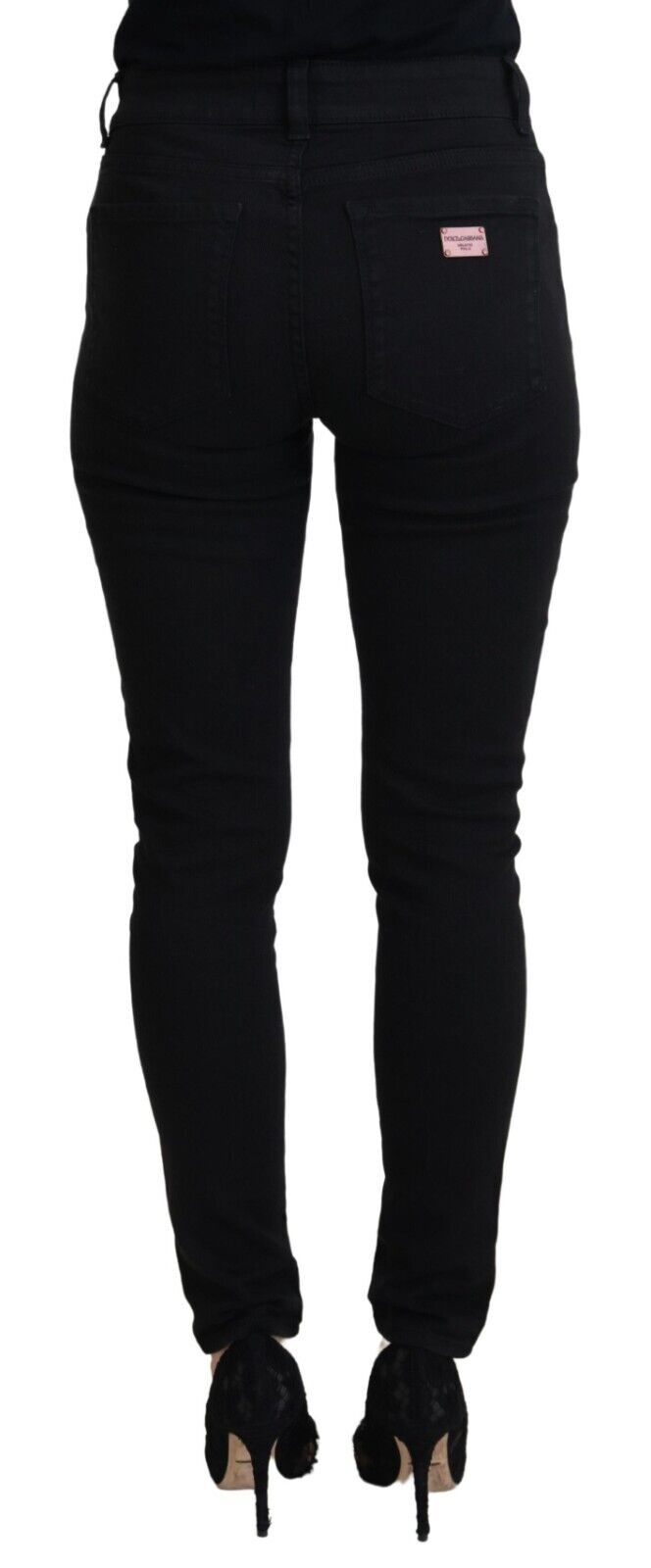 Dolce & Gabbana Black Skinny Jeans for Women detail view