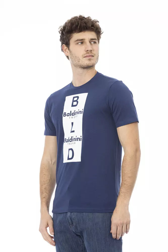 T-shirt homme Baldinini Trend en coton bleu