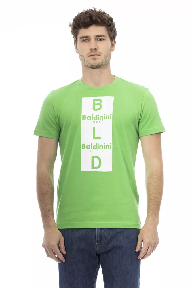 Baldinini Trend Green T-Shirt for Men