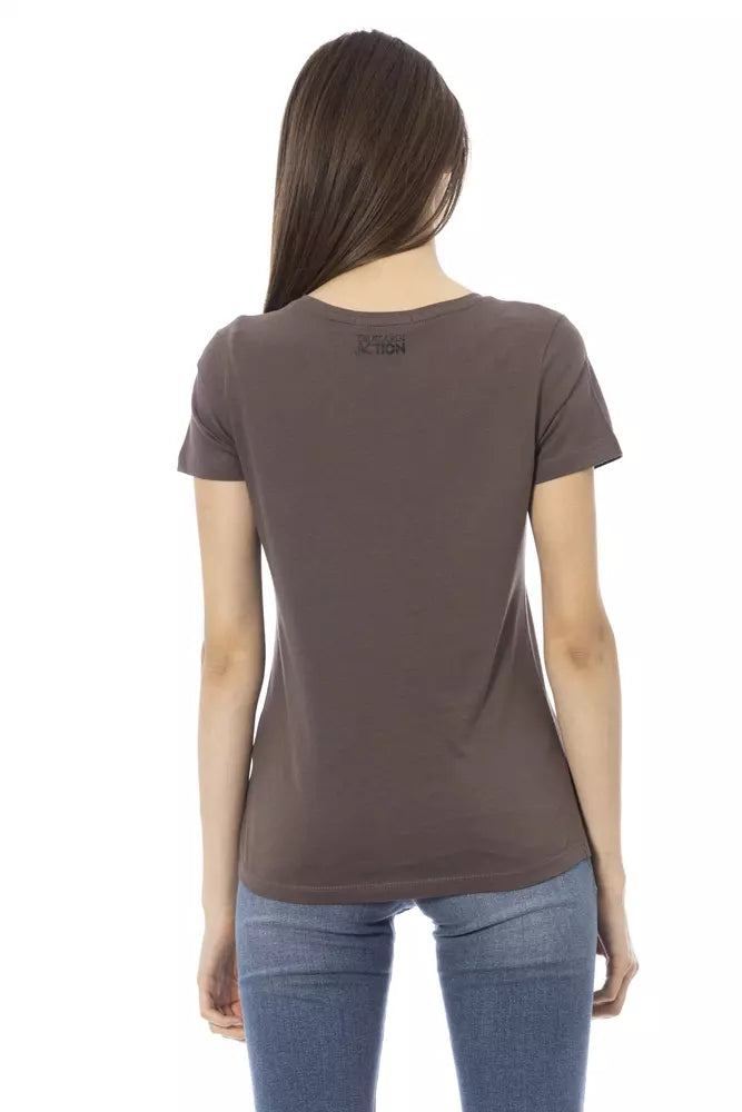 Trussardi Action Brown T-Shirt for Women detail view
