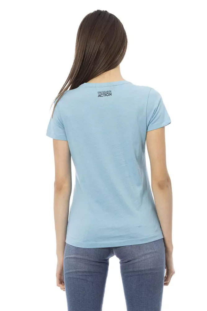 Trussardi Action Blue T-Shirt for Women detail view