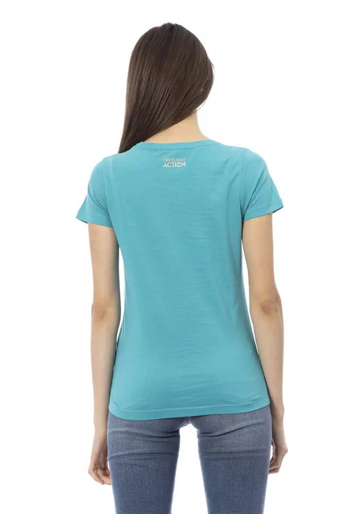 Trussardi Action Blue T-Shirt for Women detail view