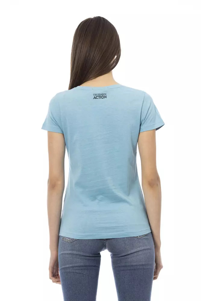 Trussardi Action Blue T-Shirt for Women detail view