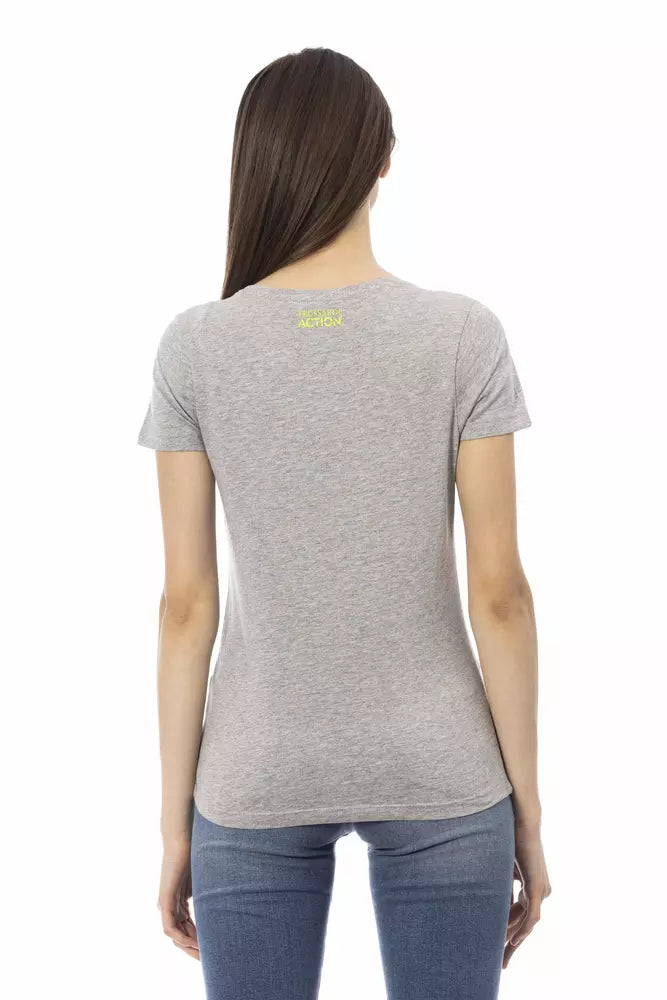 Trussardi Action Grey T-Shirt for Women detail view