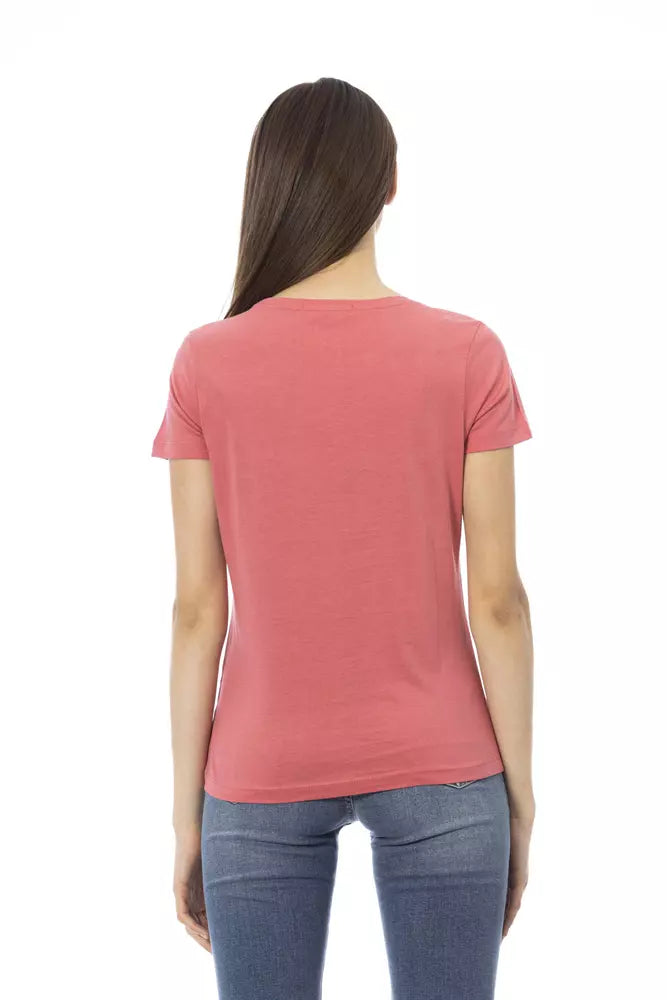 Trussardi Action Pink T-Shirt for Women detail view