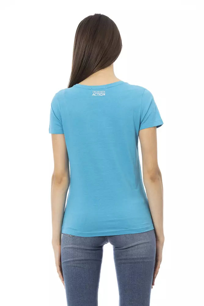 Trussardi Action Blue T-Shirt for Women detail view