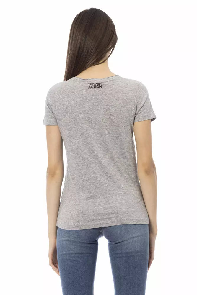 Trussardi Action Grey T-Shirt for Women detail view
