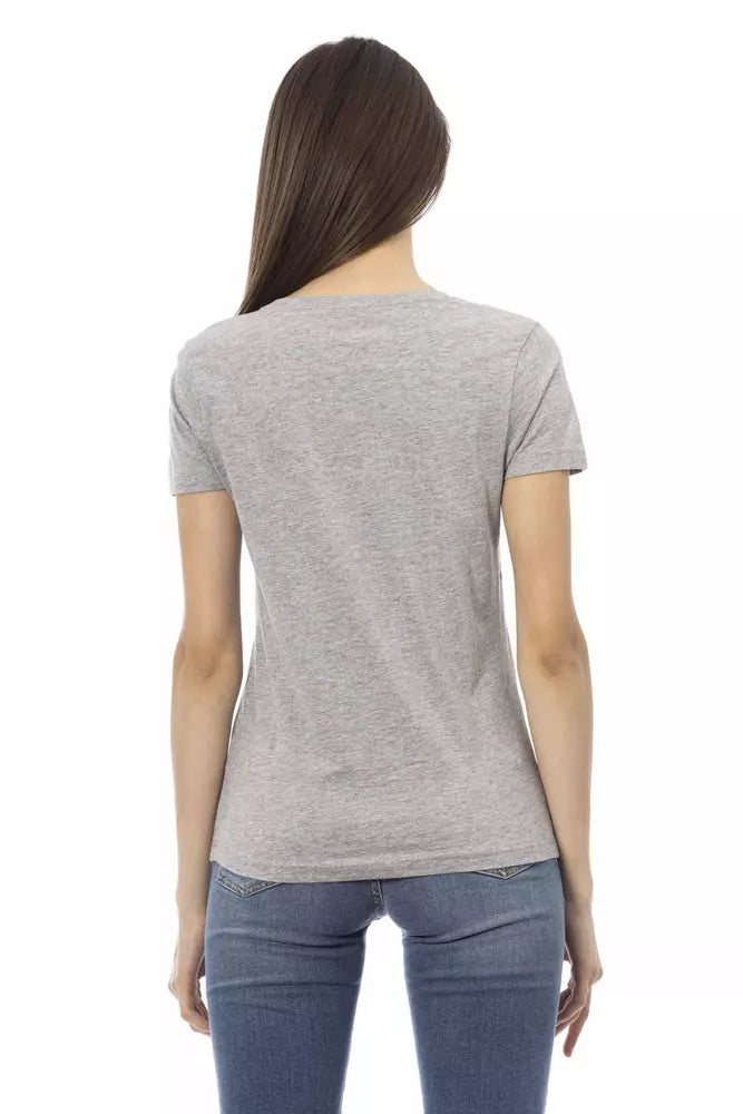Trussardi Action Grey T-Shirt for Women detail view