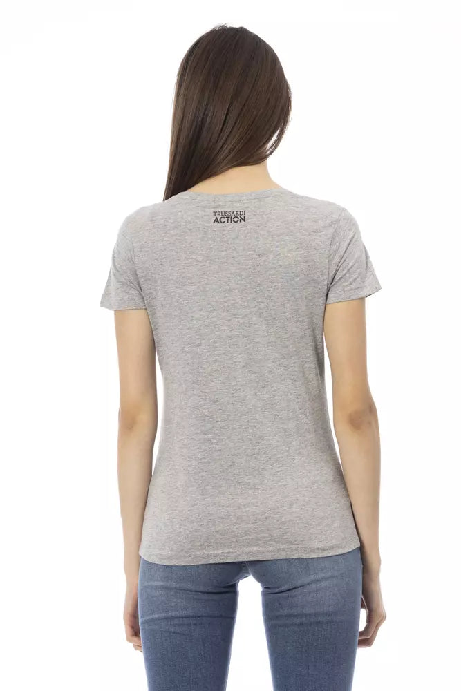 Trussardi Action Grey T-Shirt for Women detail view