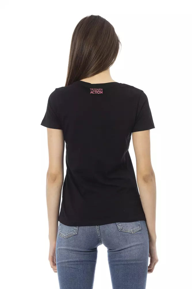Trussardi Action Black T-Shirt for Women detail view