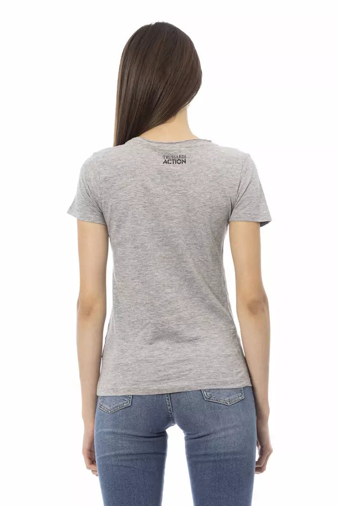 Trussardi Action Grey T-Shirt for Women detail view