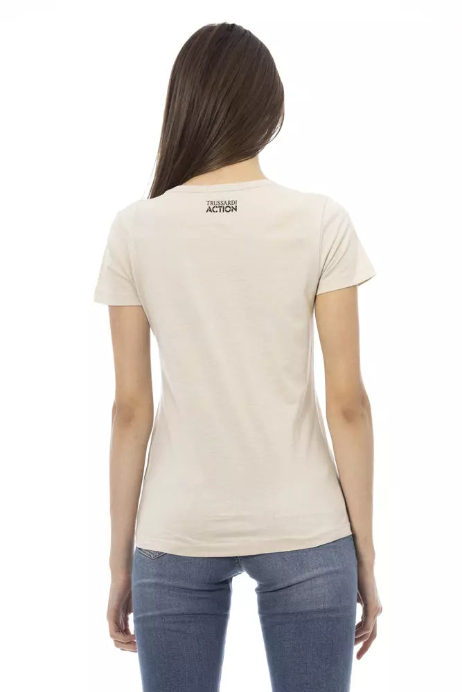 Trussardi Action Beige T-Shirt for Women detail view