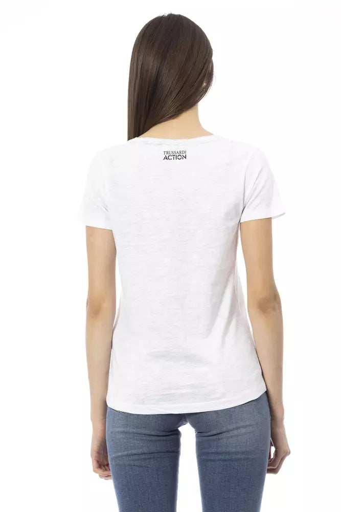 Trussardi Action White T-Shirt for Women detail view