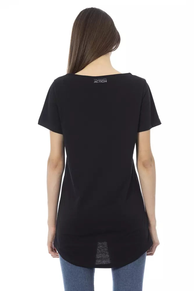 Trussardi Action Black T-Shirt for Women detail view