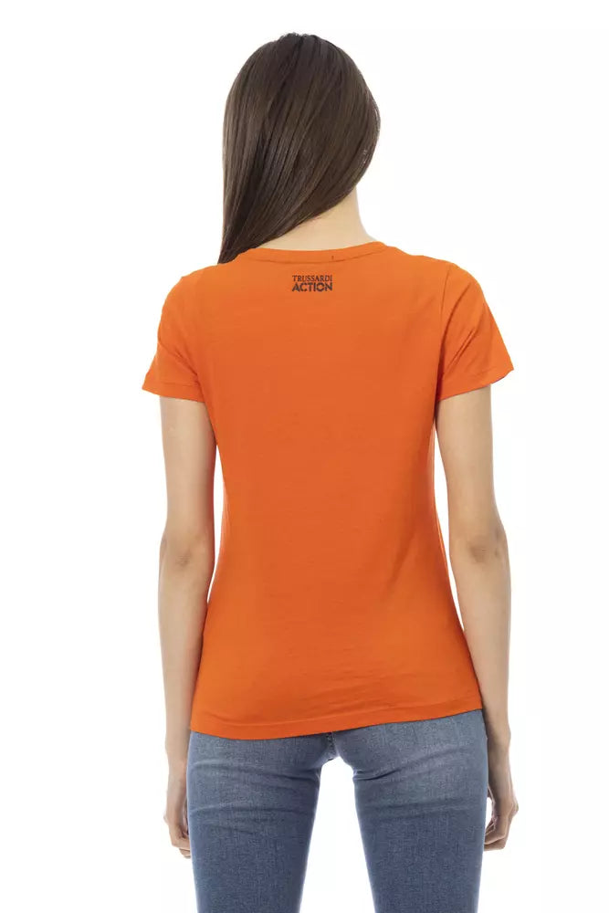 Trussardi Action Orange T-Shirt for Women detail view