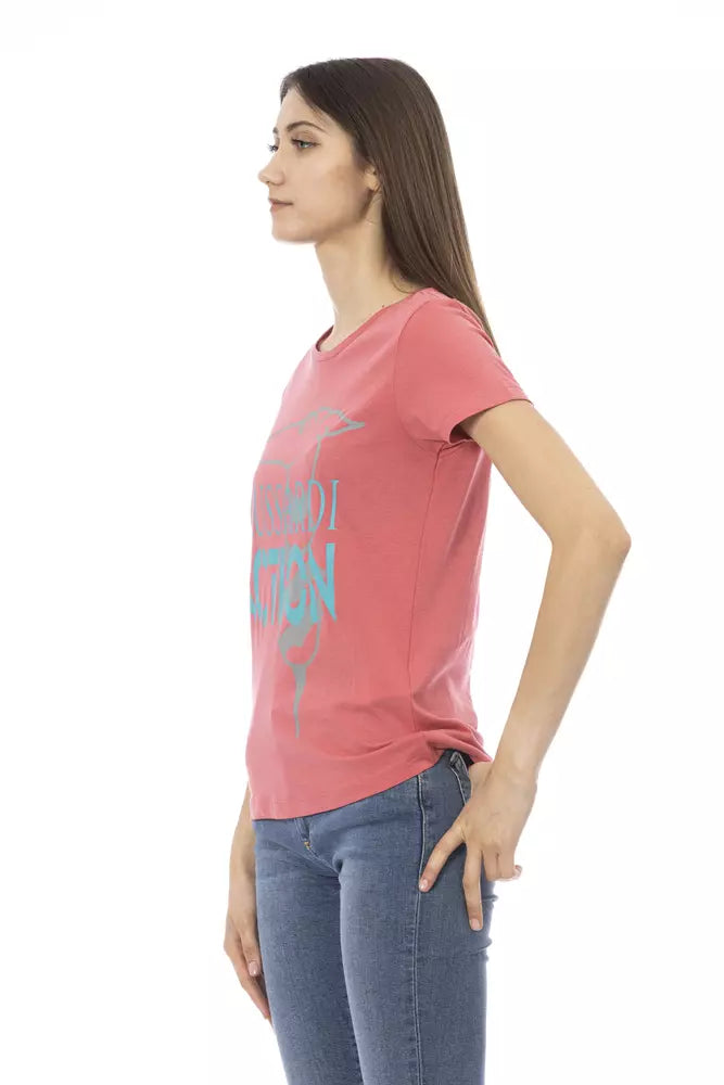 T-shirt multicolore en coton Trussardi Action pour femme