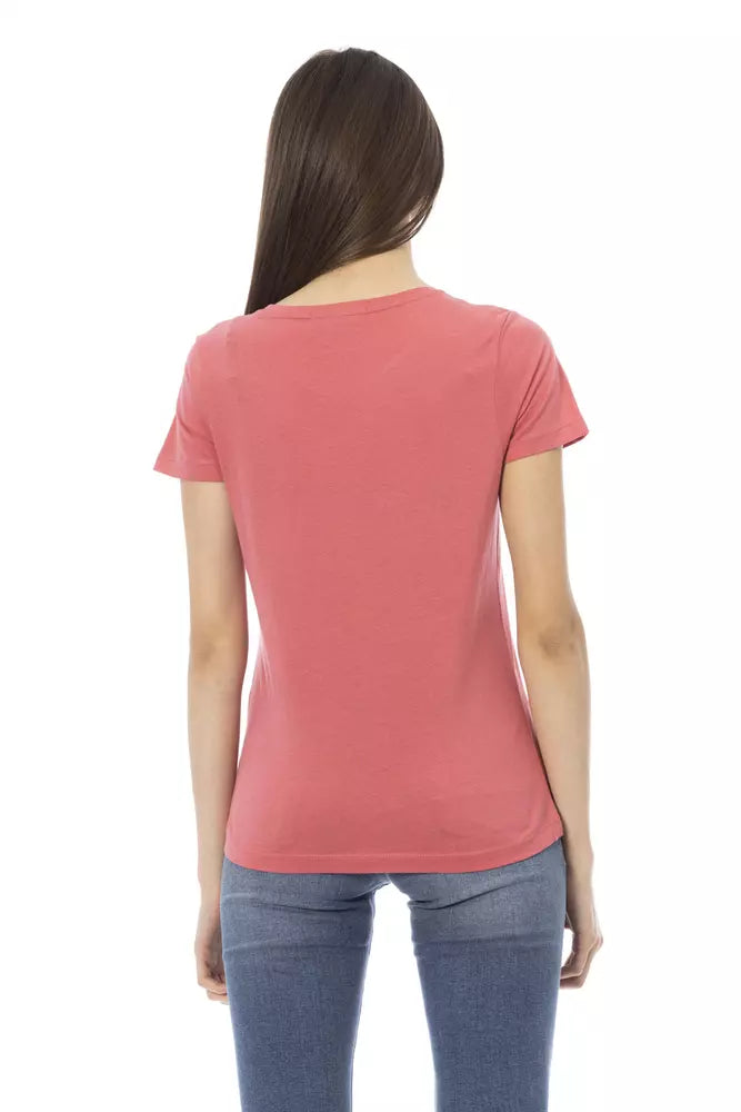 T-shirt multicolore en coton Trussardi Action pour femme