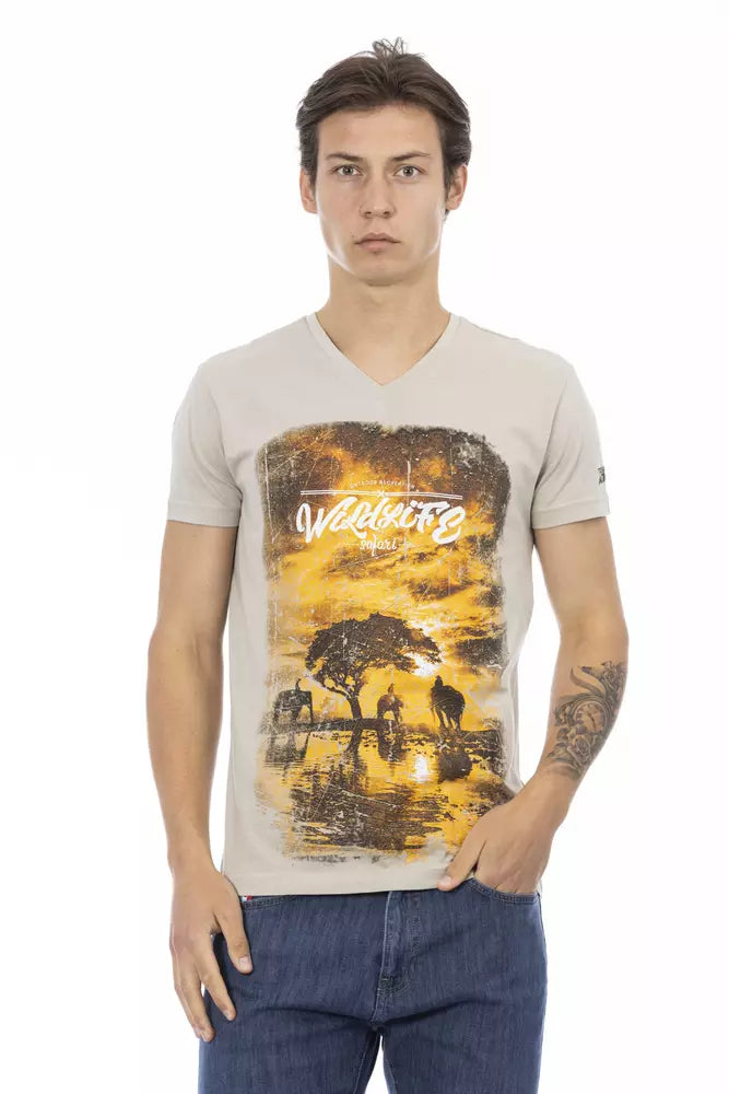 Trussardi Action Beige T-Shirts for Men