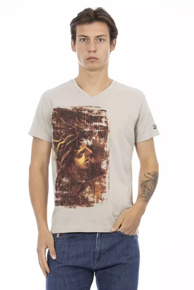 Trussardi Action Beige T-Shirt for Men