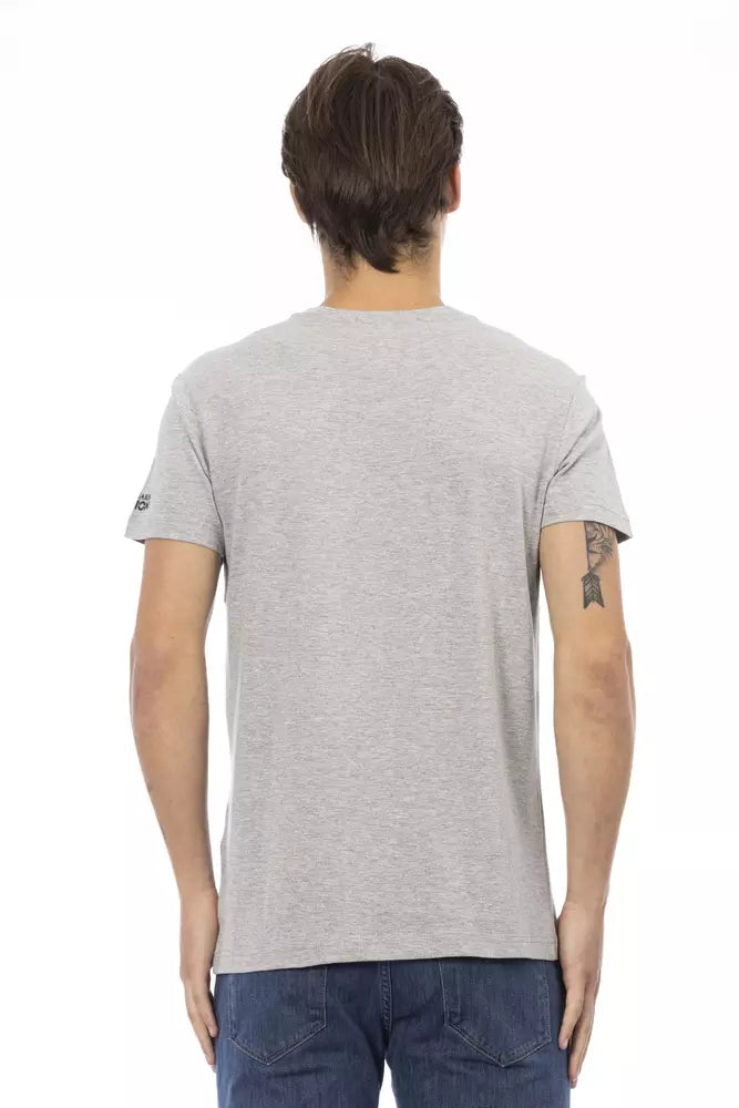 Trussardi Action Grey T-Shirt for Men detail view