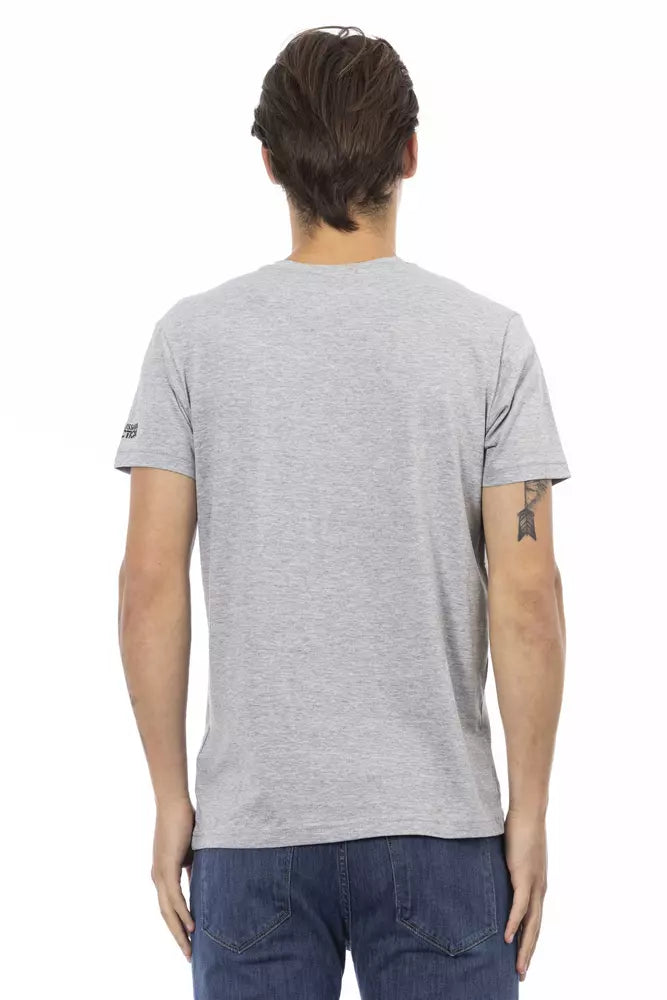 Trussardi Action Grey T-Shirt for Men detail view