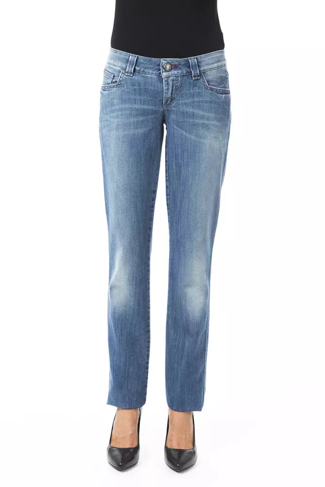 BYBLOS Blue Relaxed Fit Jeans for Women