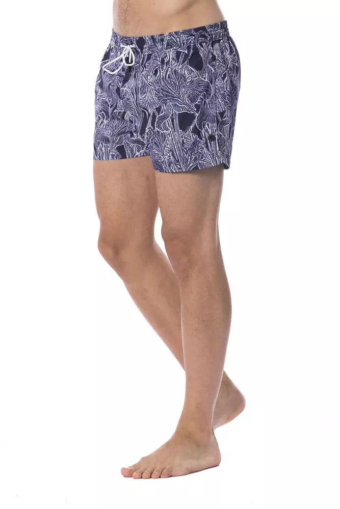 Roberto Cavalli Sport Blue Swim Shorts for Men alternate view