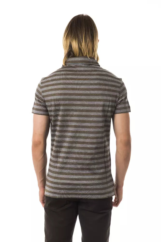 BYBLOS Grey Polo Shirt for Men detail view