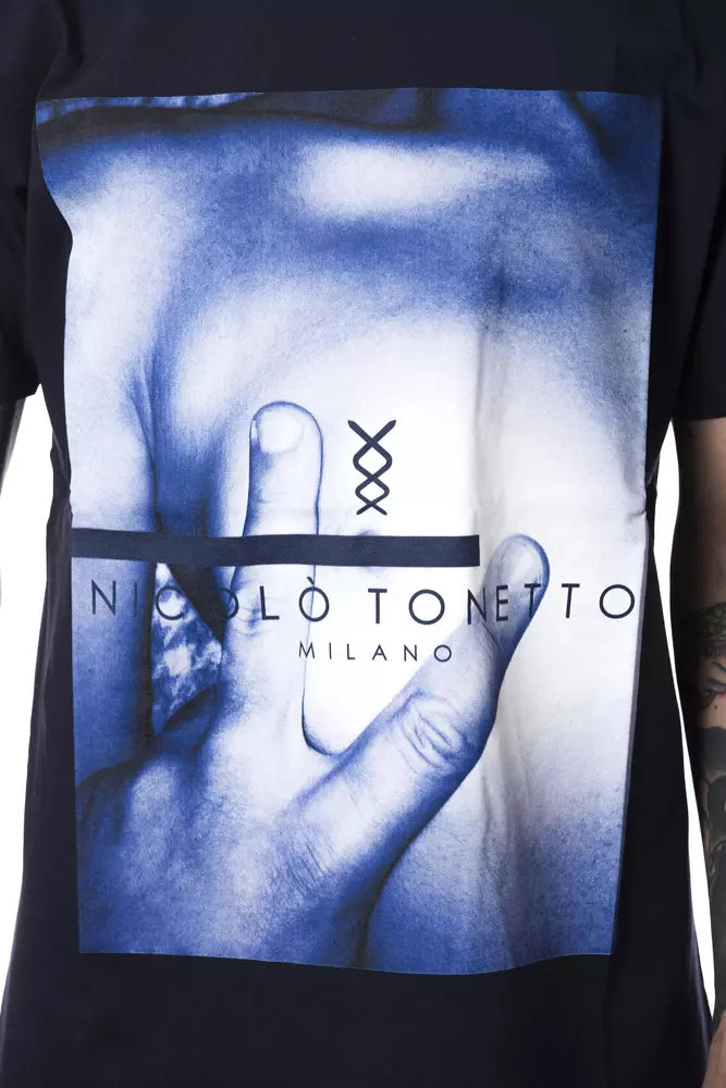Nicolo Tonetto Blue T-Shirt for Men side view