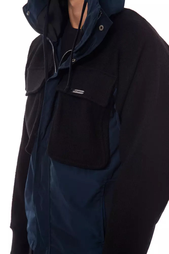 Nicolo Tonetto Black Shell Jacket for Men detail view