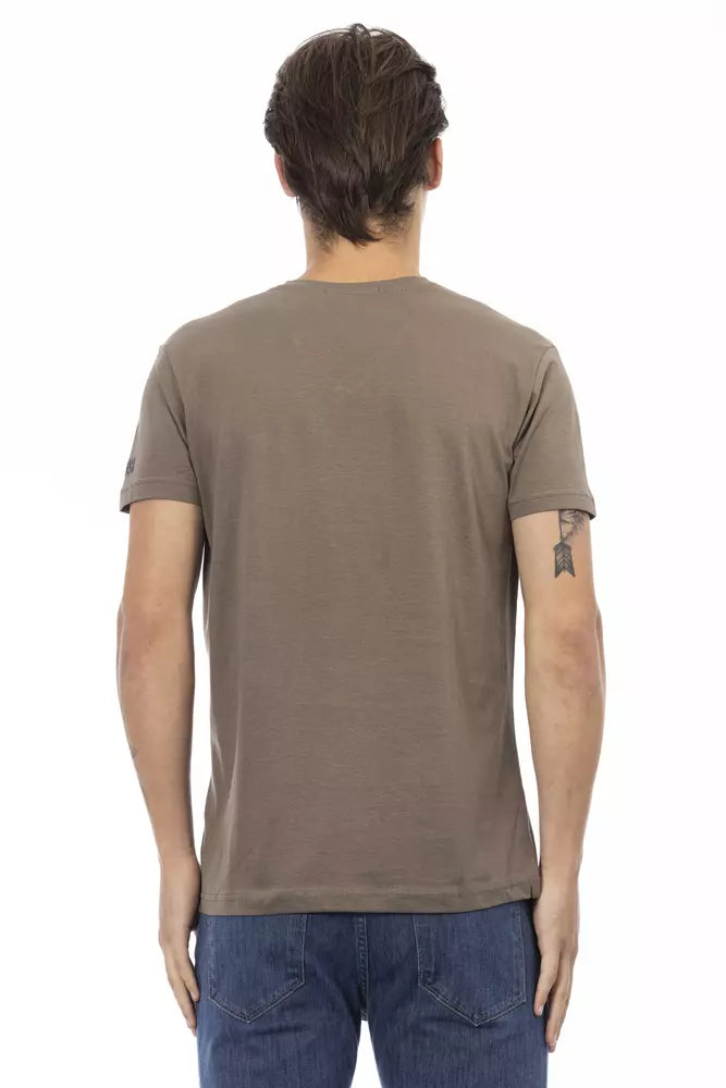 Trussardi Action Brown T-Shirt for Men detail view