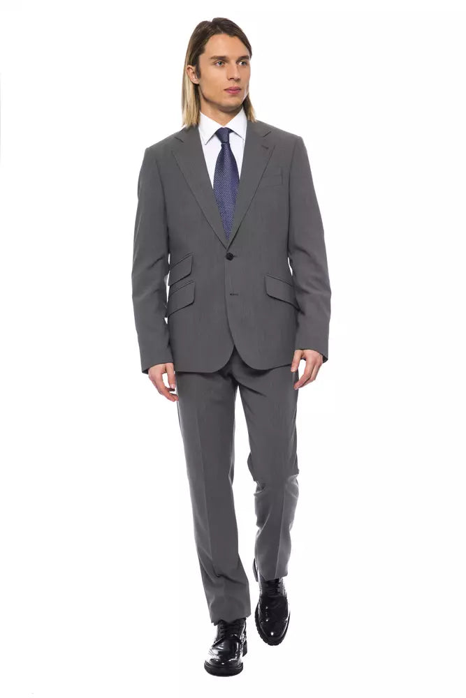 Billionaire Italian Couture Grey Two Piece Suits for Men
