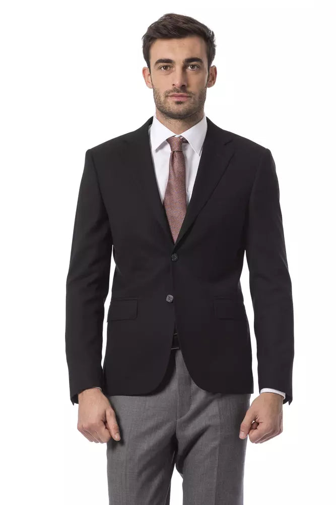 Blazer en laine noire Billionaire Italian Couture pour homme