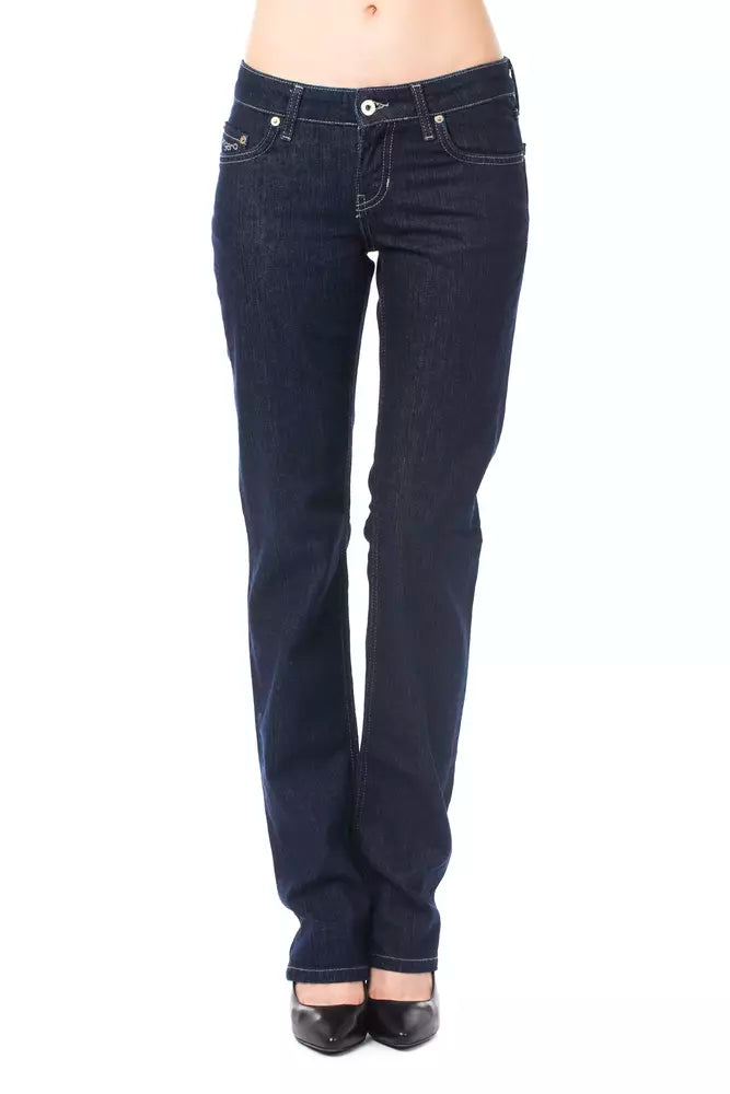 Ungaro Fever Blue Straight Leg Jeans for Women