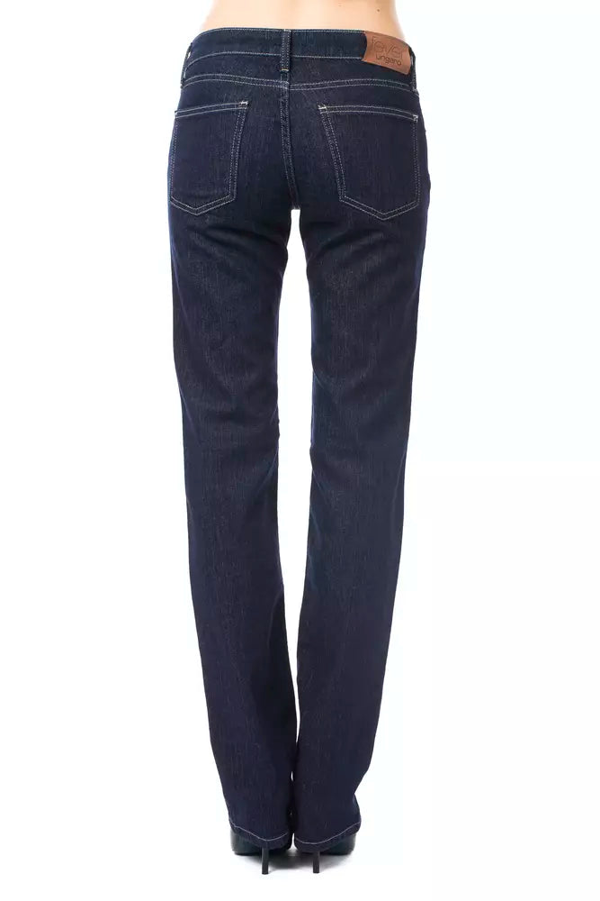 Ungaro Fever Blue Straight Leg Jeans for Women detail view
