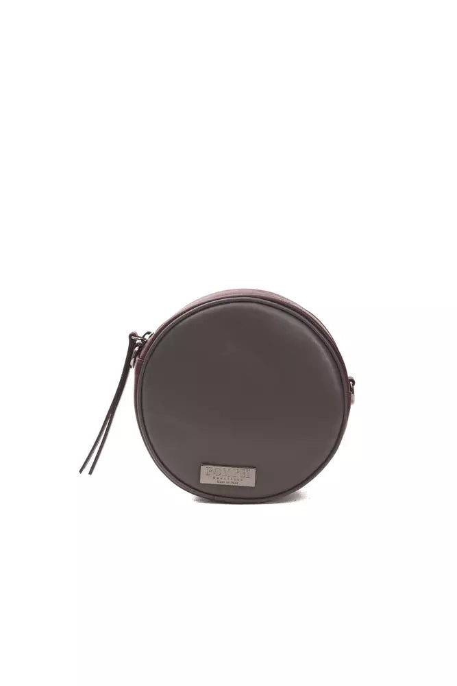 Sac bandoulière Pompei Donatella en cuir bordeaux