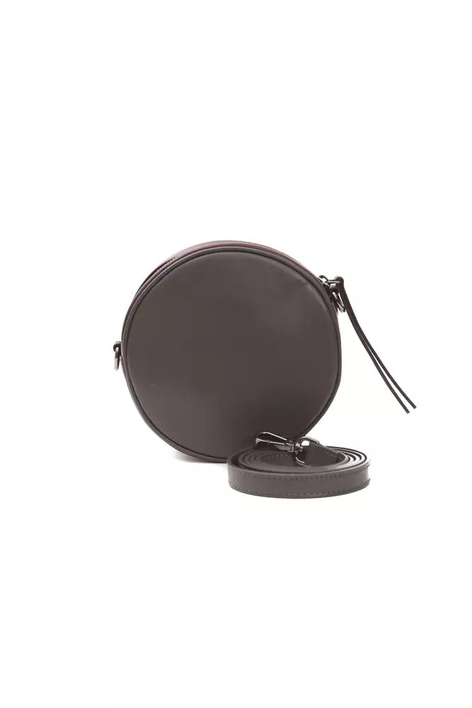Sac bandoulière Pompei Donatella en cuir bordeaux