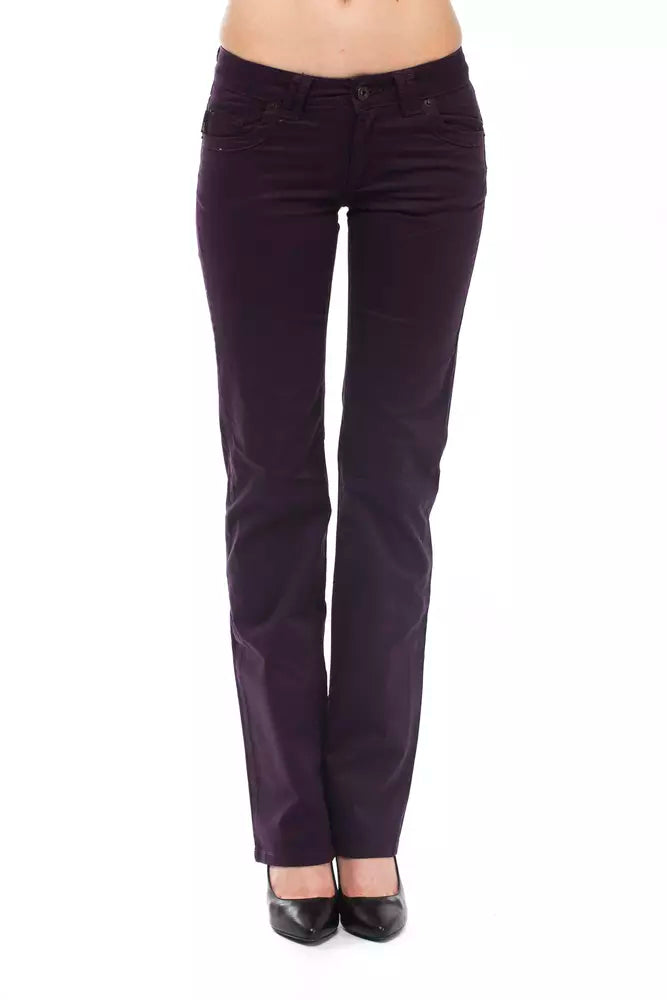 Ungaro Fever Purple Casual Pants for Women